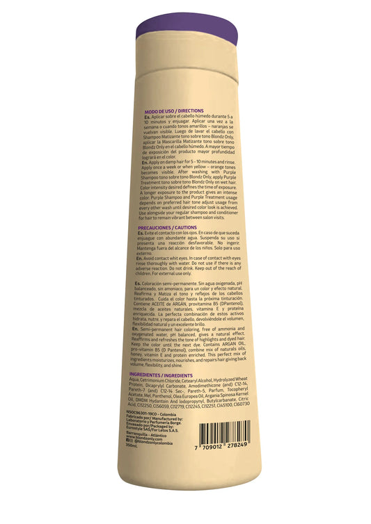 Mascarilla Matizante Rubio Marfil Blondz Only 350 ml