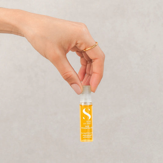 Ampolleta SOS Emergency Oil Semi Di Lino Alfaparf Milano 13 ml