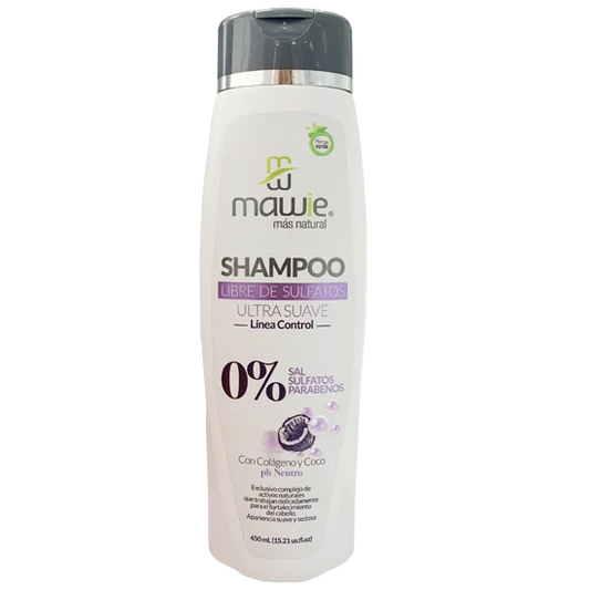 Shampoo Libre de Sulfatos Ultrasuave Mawie 450 ml