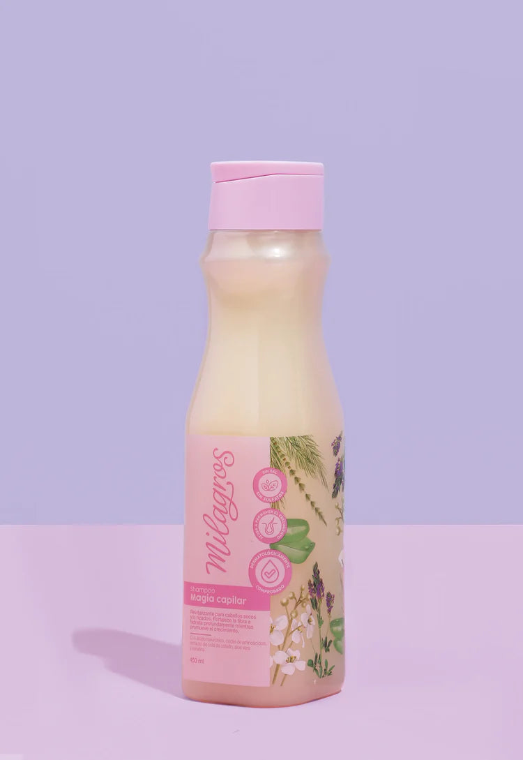 Shampoo Magia Capilar 450 ml  Milagros - Glow Beauty Distribuidores Milagros