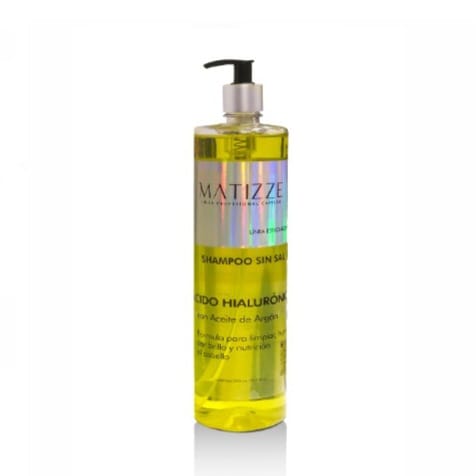 Shampoo sin Sal Acido Hialurónico Aceite de Argán Matizze 500 ml