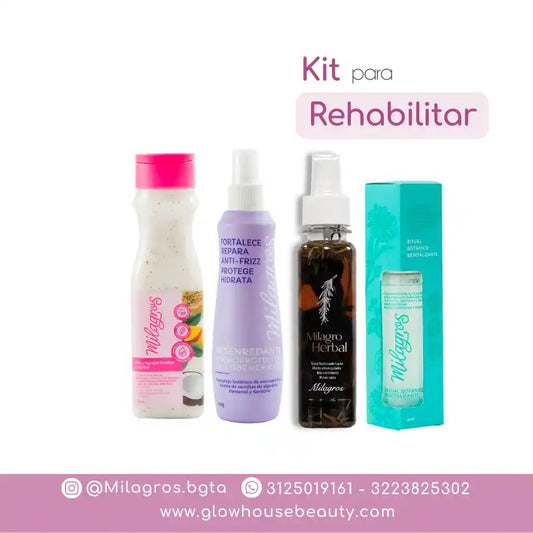 Kit Rehabilitador Post Química Milagros