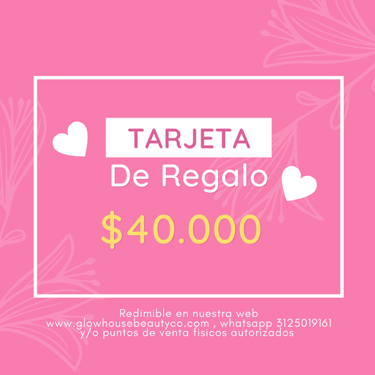 Tarjeta de Regalo - Glow Beauty Distribuidores Milagros